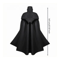 Medieval Gothic-Inspired Cape Draped Gothic-Inspired Cape Pointed Front