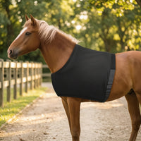 Horse Vest with Velcro Anti-Rub Horse Bib Shoulder Guard Breathable Stretch for Horses, Stable, Grooming