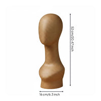 Paper Mache Head Form Vintage Design Scarf Necklace Display Head for Shop Window