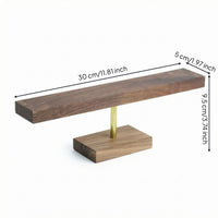 T-Shaped Jewelry Stand Rectangular Base Bracelet Display Holder Straight Top Bar