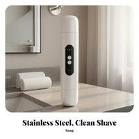 IPX7 Waterproof Double Head Body Shaver Low Noise Women's Electric Razor Type-C Charging for Men, Travel, Bathroom