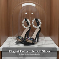 1/4 Scale Doll Shoes Anti-Yellowing Resin 1/4 Scale Doll heel Elegant Design BJD High Heel Sandals