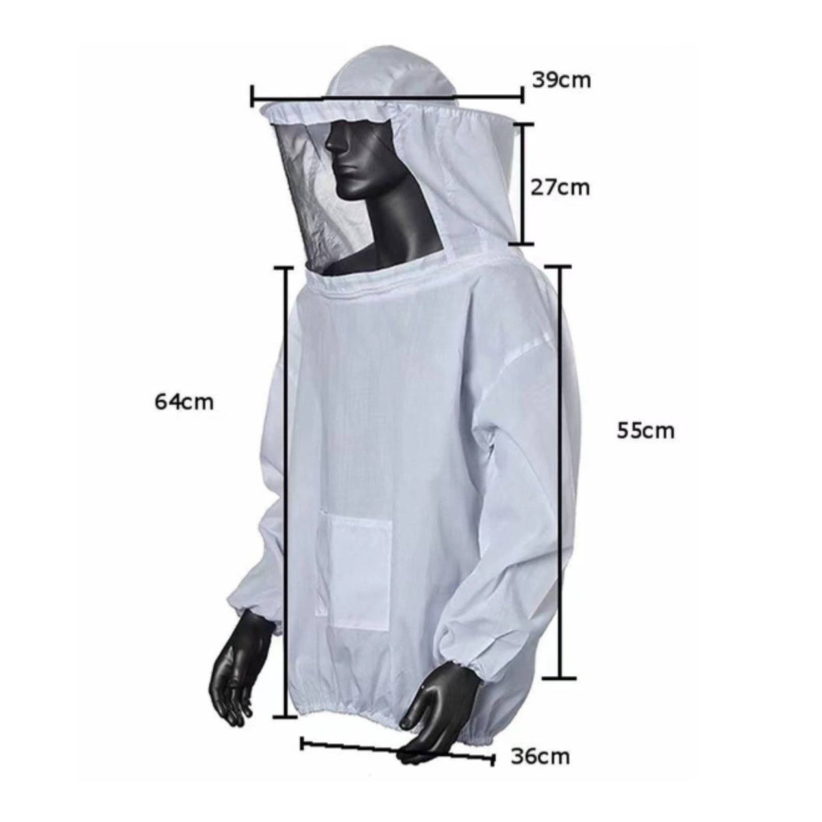 Bee Suit and Tool Kit Elastic Cuffs Bee Suit Jacket and Tool Set Hooded Veil