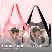 Gift Idea PVC Ballet Bag Reusable Girls Dance Handbag Lightweight for Dancers, Children, Recitals, Daily Use, Shopping