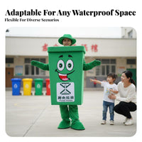 Comfortable Trash Can Mascot Costume Lightweight Garbage Can Cartoon Outfit Easy to Wear Waste Sorting Mascot Suit Breathable Material for Children, Educators, Educational Activities, Promotional Events, Accessible Ing Ceremonies, Halloween