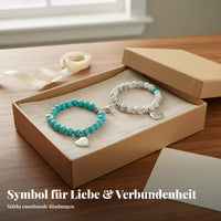 2 Pieces Attractive Couple Bracelet Set Romantic Gift Heart Attraction Bracelet