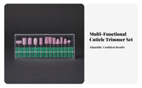 Professional Grade Nail Drill Bit Set Precision Crafted Crystal Nail Bits Long-Lasting for Manicurists, DIY Enthusiasts, Spa, Pedicure