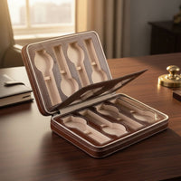 Watch Storage Case Portable Travel Watch Case Fastener Closure Slim Design for Travelers, Business Trips