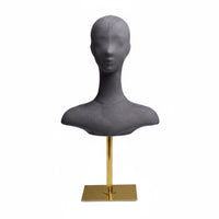 Mannequin Head Bust Realistic Look Mannequin Torso Head Stable Base Beauty Accessory for Shop Window