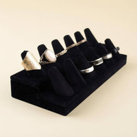 Double-Layer Band Display Stand Flocked Double-Layer Band Stand Stepped Base