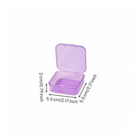 Bead Storage Container Transparent Mini Square Plastic Box Multipurpose