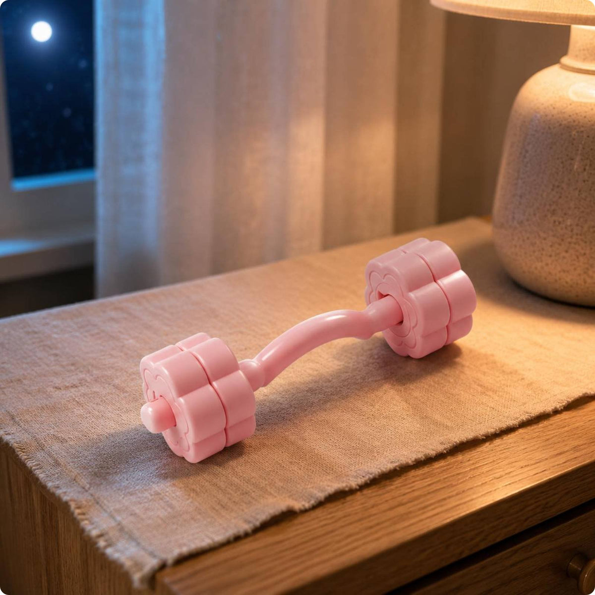 Face Dumbbell Curved Handle Facial Exercise Tool Storage Box