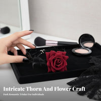 flower and Thorn Necklace Dark Romantic and design Neck Jewelry Adjustable Fit for Cosplayers