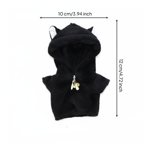 Black Cat Doll Costume Soft Material Toy Accessory Imaginative Role-Play