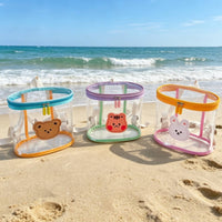 Wildlife Print Clear Backpack Cute Clear Jelly Backpack Easy to Clean for Beach