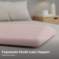 Natural Latex Support Pillow Breathable Sleeping Waist Pillow Stays in Place for Women, Side Sleepers, Bed, Bedroom, Resting