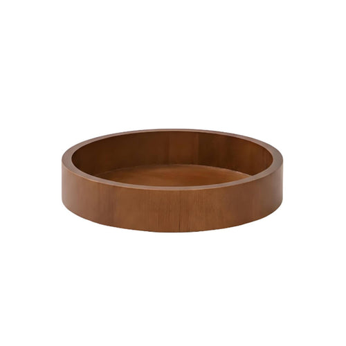 Rotating Storage Tray Wooden Cosmetics Tray 360 Degree Rotation