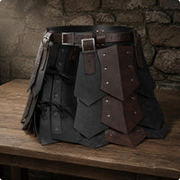 Historical Leather Skirt LARP Cosplay Armor Skirt Long-Lasting for Carnival
