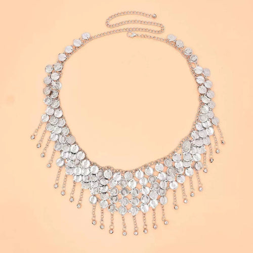 Belly Dance Coin Belt Exotic Design Fashion Accessory Bohemian for Party, Women