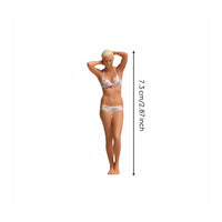 Bikini Woman Figurine Hand-Painted Standing Woman Model for Dioramas, Collectors
