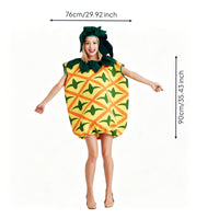 Pineapple Hooded Jumpsuit Stage Performance Hooded Pineapple Costume Halloween