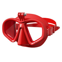 Diving Mask with Camera Mount Dual Lens Goggles Soft Silicone for Divers