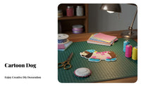DIY Crafting Chinese Design Embroidery Applique Upcycle Friendly Round Decorative Embellishment Vibrant Colors for Crafters, Bags, Jackets