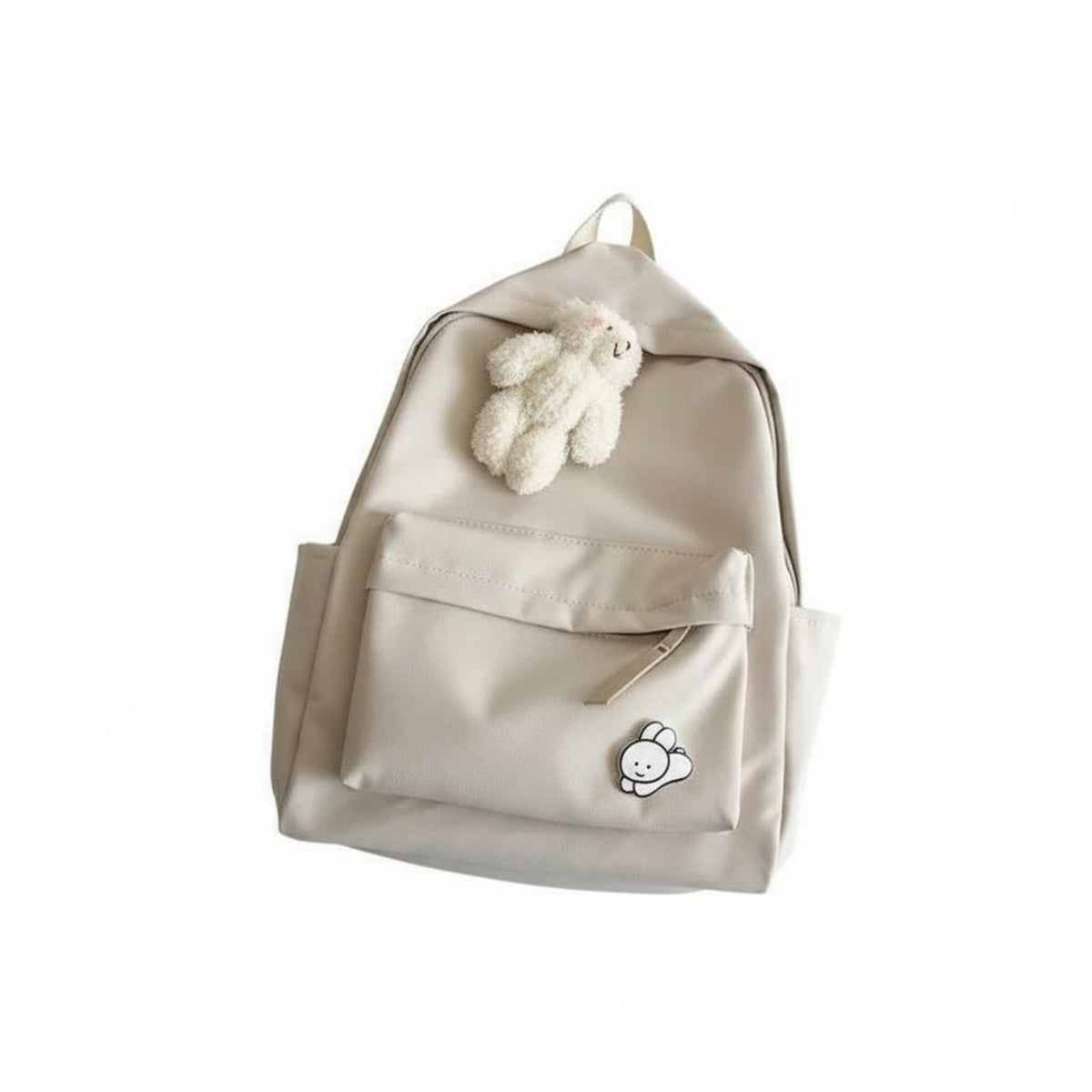 Monochromatic Color Rucksack Korean design and aesthetic Backpack all-purpose for Commute, Teenagers, male users