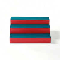 Three-Tier Display Riser Compact Stepped Display Stand Easy to Clean for Counter