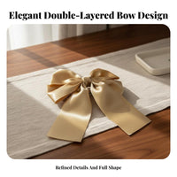 Double Tier Knot Hair Fastener Elegant Design Double Tier Knot Barrette Soft and Comfortable Easy to Use for Women, Parties
