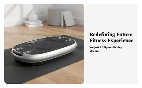 Bluetooth Music Fitness Vibration Platform with Handles Ultra-Thin Design Vibration Plate Exercise Machine Wireless Controller Control Body Shaker Exercise Machine Adjustable Speed Levels for Adults, Seniors, Home Gym, Indoor, Living Room