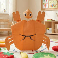 Slip-on Crab Costume Printed Markings Crab Dress-up Costume Ocean Themed