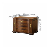 Solid Wood Jewelry Storage Box Wedding Gift for Dressing Table, Newlyweds, Women