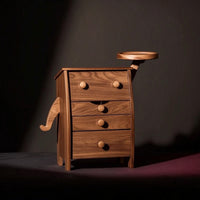 Jewelry Organizer with Drawers Solid Wood Tabletop Jewelry Chest Organized