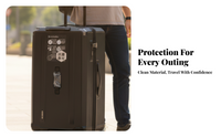 Checked Suitcase, Large Capacity, Casters, TSA Lock, Travel
