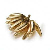 Banana Ornament Gold Banana Sculpture Metal for Office