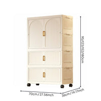 Multi-Tier Plastic Closet Large Capacity Stackable Storage Drawers for Playroom