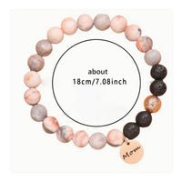 Lava Stone Bead Bracelet Sentimental Gift Natural Stone Bracelet Handmade