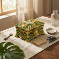 Ornate Jewelry Box Decorative Jewelry Box Velvet Soft Interior