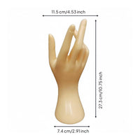 Fake Hand Display Easy to Clean Band Display Hand Holder Saving for Retail Counter, Vanity Table, Bedroom Dresser