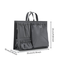 Tote Bag Insert Organizer Wipeable Material Tote Bag Organizer Water-Resistant Handbag Storage Divider for Moms, Travel