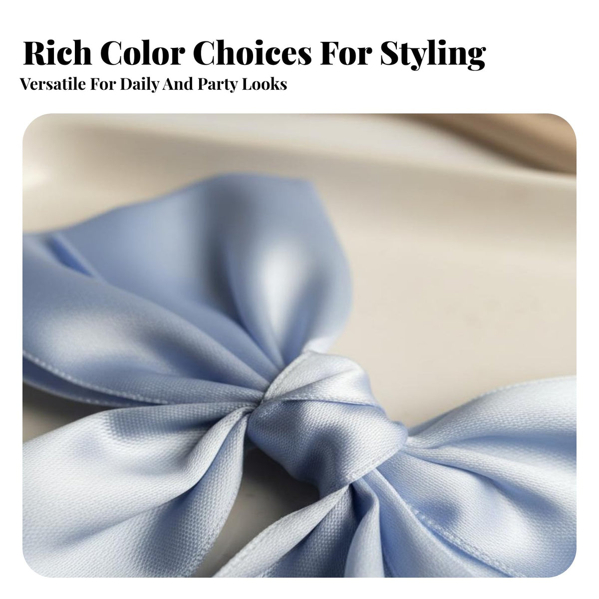 Double Tier Knot Hair Fastener Elegant Design Double Tier Knot Barrette Soft and Comfortable Easy to Use for Women, Parties