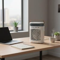 Desktop Misting Fan Rechargeable Personal Cooling Fan Auto-Deactivate Timer