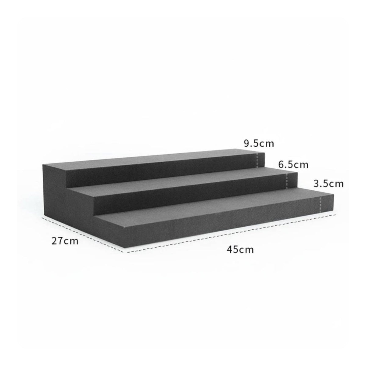 Tiered Watch Display Stand Microfiber for Live Stream
