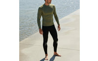 UPF 50+ Sun safeguard.5mm Neoprene Wave Shirt High Elasticity Long Sleeve Wetsuit Jacket Quick-Drying Long Sleeve Diving Top Chlorine Resistant for Surfing, Paddleboarding, Snorkeling, Beach