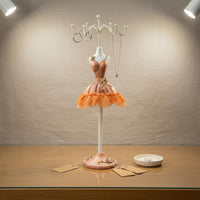 Ballet Dress Jewelry Stand Decorative Earring Holder Handmade for Boutique