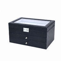 Watch Storage Box Glass Lid Watch Organizer Box Metal Latch