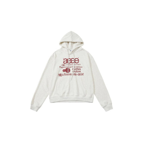 Letter Print Hoodie, Unisex, Long Sleeve, Korean Style, Loose Fit