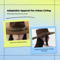 jean Fedora Hat, Wide Brim, Womens Fall urban chic, Travel