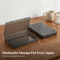 Small Clear Plastic Box Multipurpose Mini Storage Box Lightweight for Craft Room